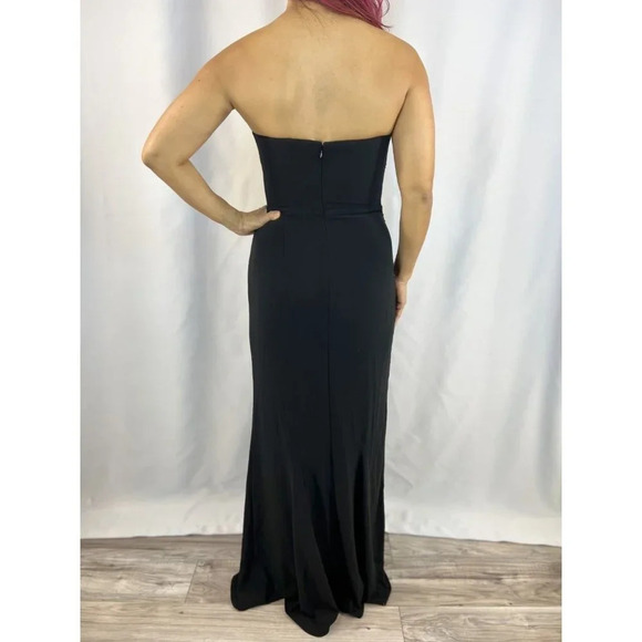 NWT Lovers and Friends Black Strapless Formal Gown $178 - Picture 7 of 14